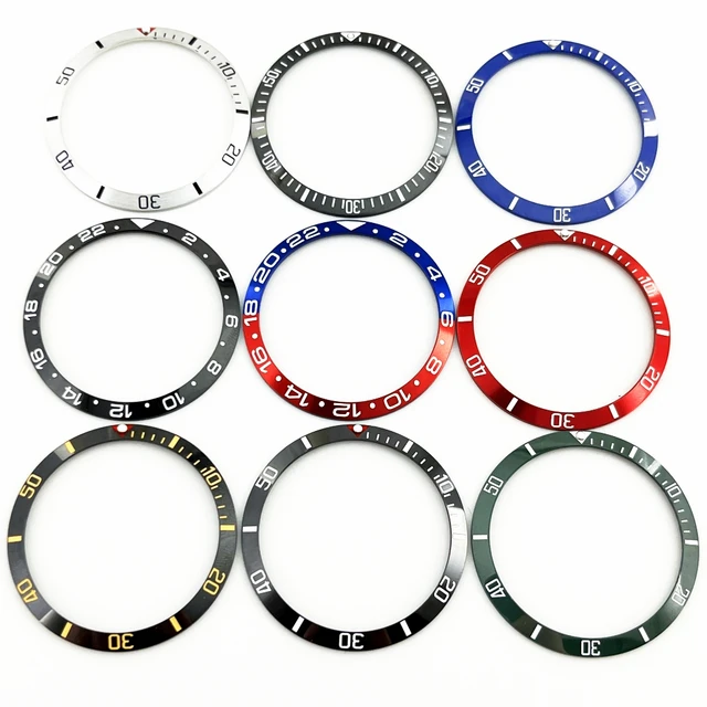 34mm * 28.8mm ceramika o wysokiej jakości ramka dopasowana do 36mm etui do zegarka męskie ramka do zegarka GMT akcesoria