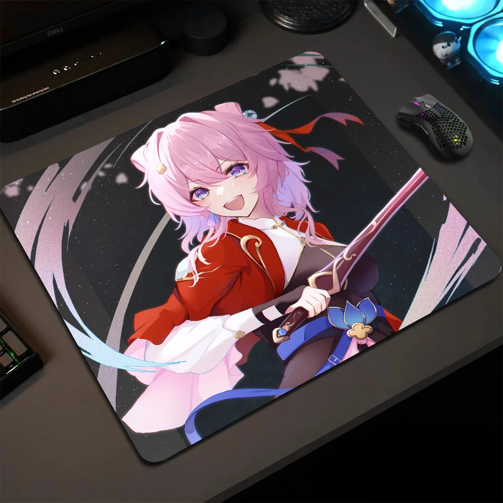 

March 7th Honkai Star Rail Mousepad Small LockEdge Mouse Pad For Gamers Computer Desk Pad Anti-slip Rubber