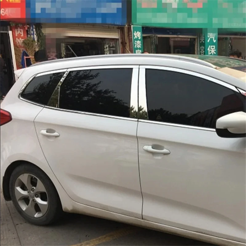 

WELKINRY For Kia Carens RP 3rd Gen 2013-2019 Rondo Car Body Door Window Middle Central B C Column Pillar Post Cover Trim