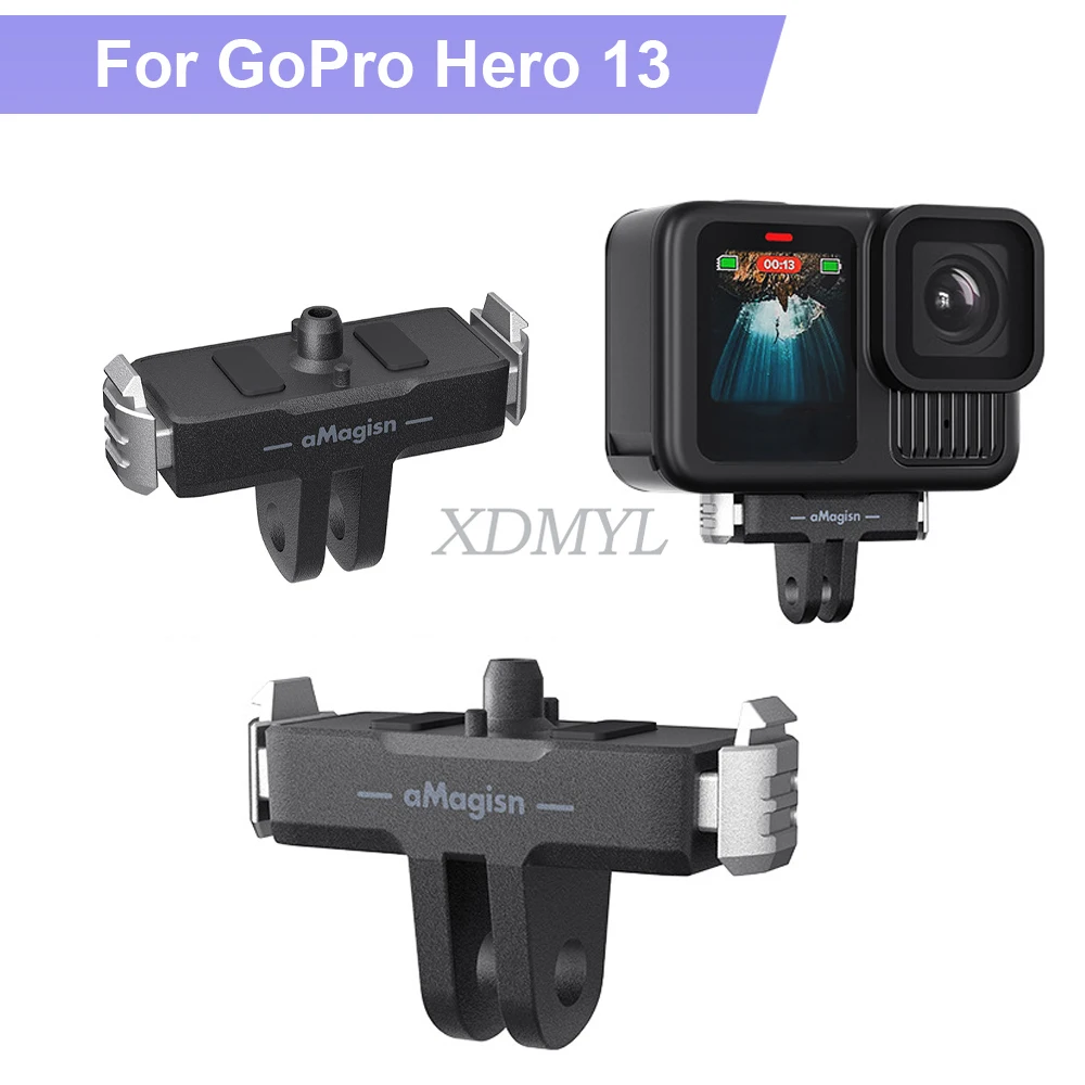 Plastic Magnetic Quick Release Base Buckle Tripod Adapter Extension Mount Holder Bracket For GoPro Hero 13 Camera Accessories