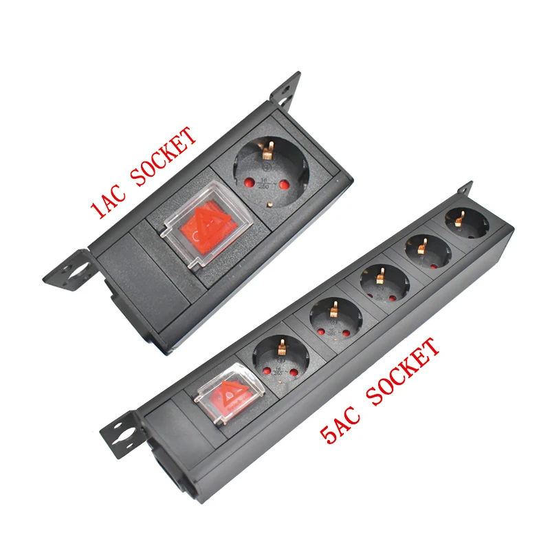 Wireless PDU Desktop Convenient hidden Power Strip socket C14 port   EU Outlet