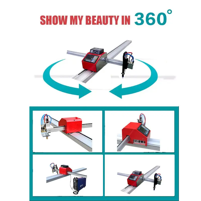 CNC Metal Sheet Plate & Square Tube Flame Plasma CNC Aluminium Profile Cutting Machine with Marking Head