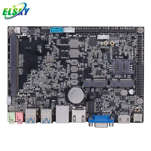 ELSKY Motherboard Combo Main Board M600SE with CPU Processor 6th Gen Core I5 6200U HD Graphics Card RS232 COM for All in One