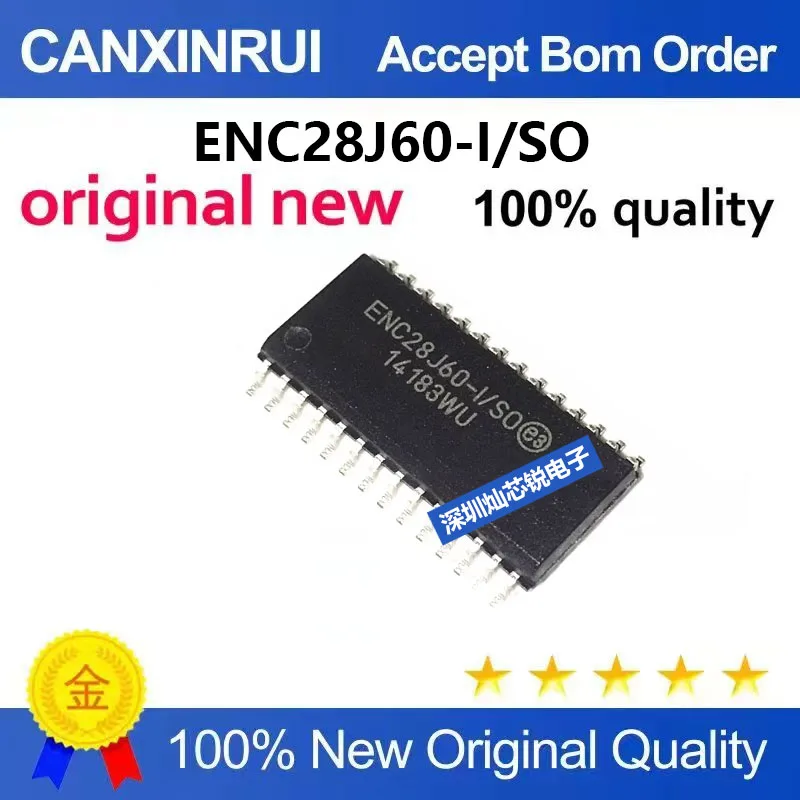 (5-100pieces)Brand new original ENC28J60-I SO ENC28J60 SMD SOP28 microcontroller integrated chip