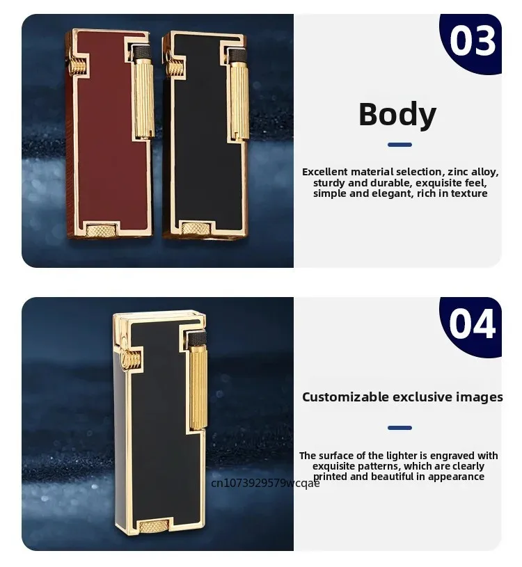 ZORRO Automatic Pop-up Fuel Lighter, Narrow Side Slip Grinding Wheel Ignition, Resin Craftsmanship, High-end Exquisite Gifts