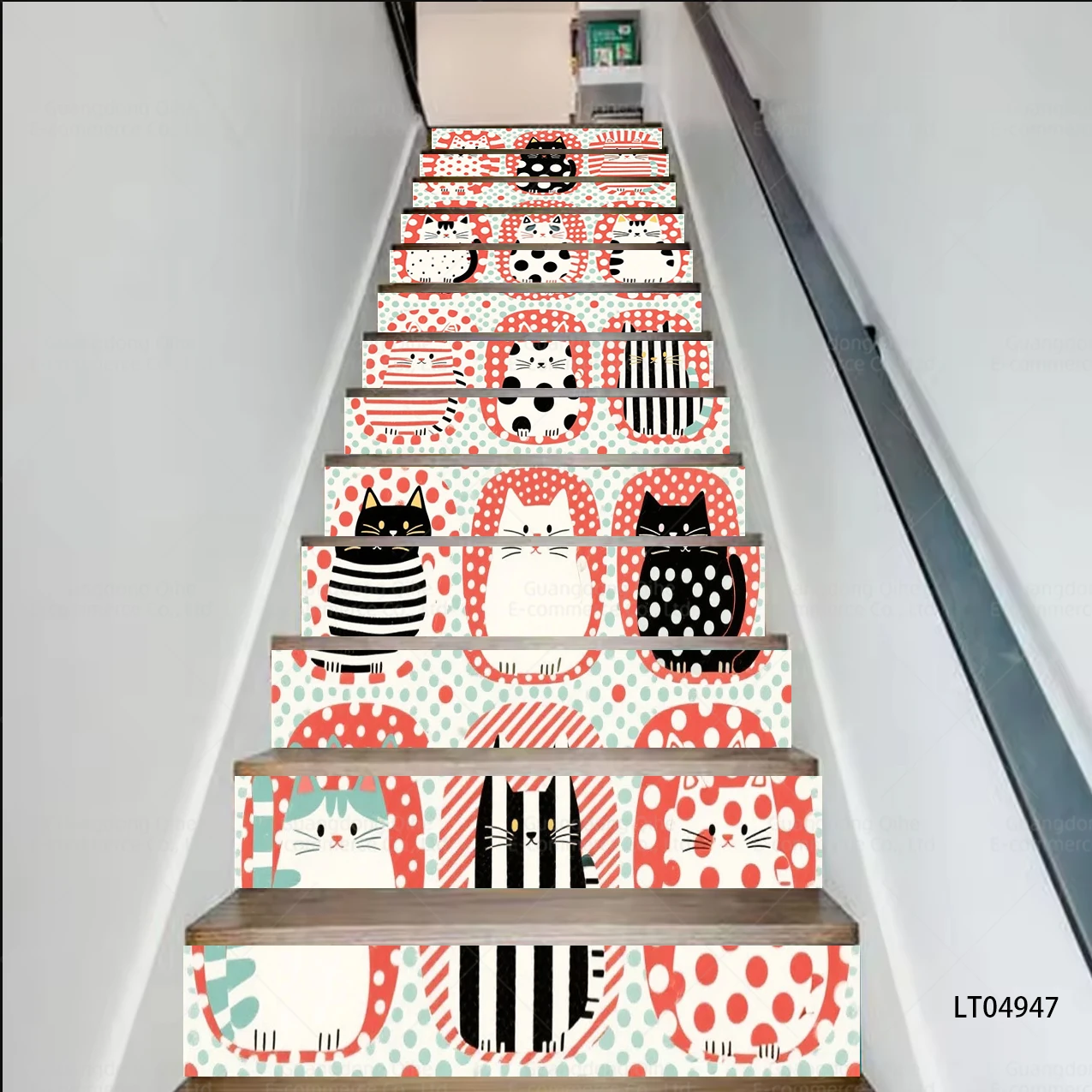 Dreamy Unicorn, Dreamy Christmas Town & Nordic Style Plants PVC Stair Stickers, Waterproof Wear-Resistant Home Decorative Decals