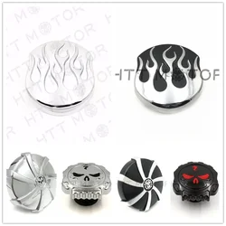 Motorcycle Parts Skull Fuel Gas Tank Cap Cover For Harley Davidson 1992-Up Sportster/1994-Up Road King