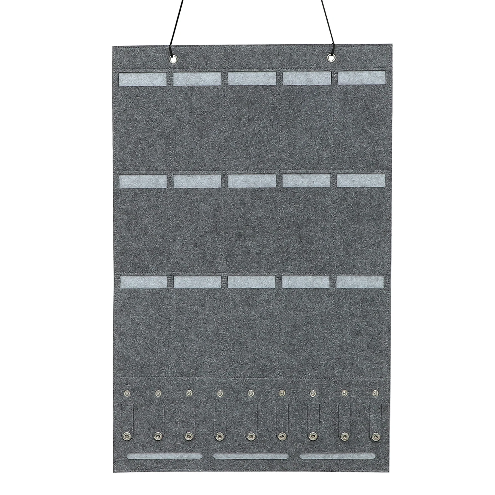 

Hanging Storage Bag Dark Grey Multi Grids Lightweight Durable Woven Cloth Jewelry Watch Sunglasses ganizer Decorative Display