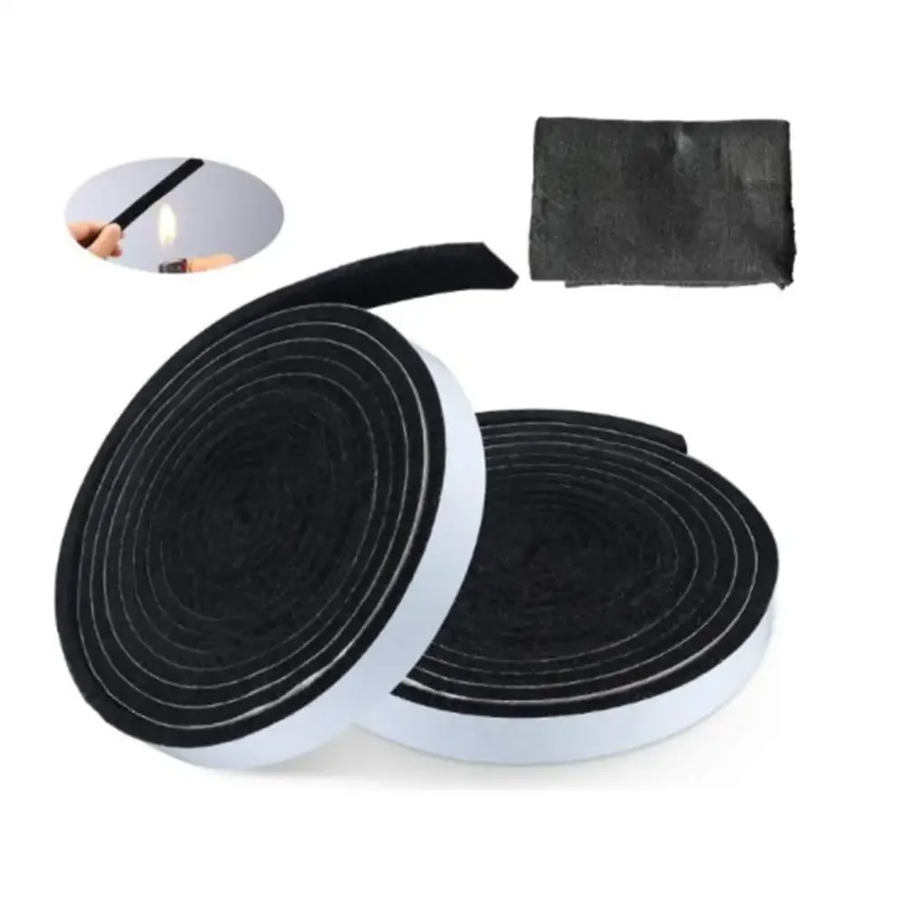 2cm*3.6m Fire Resistant Fiber Sealing Flame Retardant Strip Grill Gasket Tape Seal Strip For BBQ Kitchen BBQ Tools Accessories