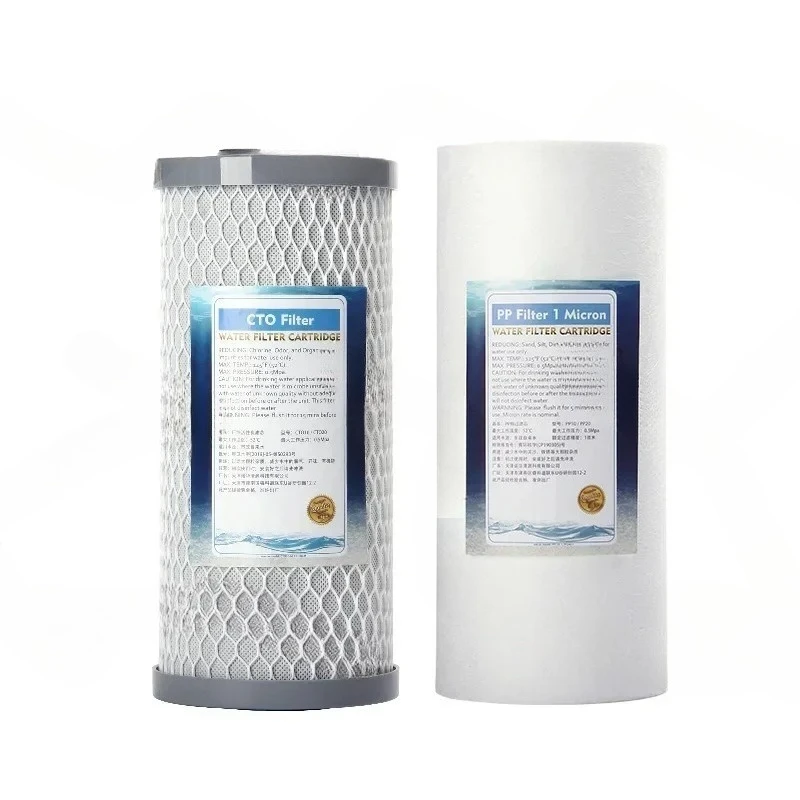 10 Inch 20 Inch Bulky PP Cotton Filter, Coconut Shell Sintered Activated Carbon Filter, Whole House Front Water Purifier Core