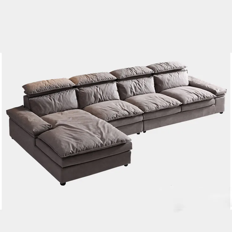 

#Hot Selling Adjustable Modular Sleeper Fabric Upholstered Chesterfield Couch Corner L Shape Sofa