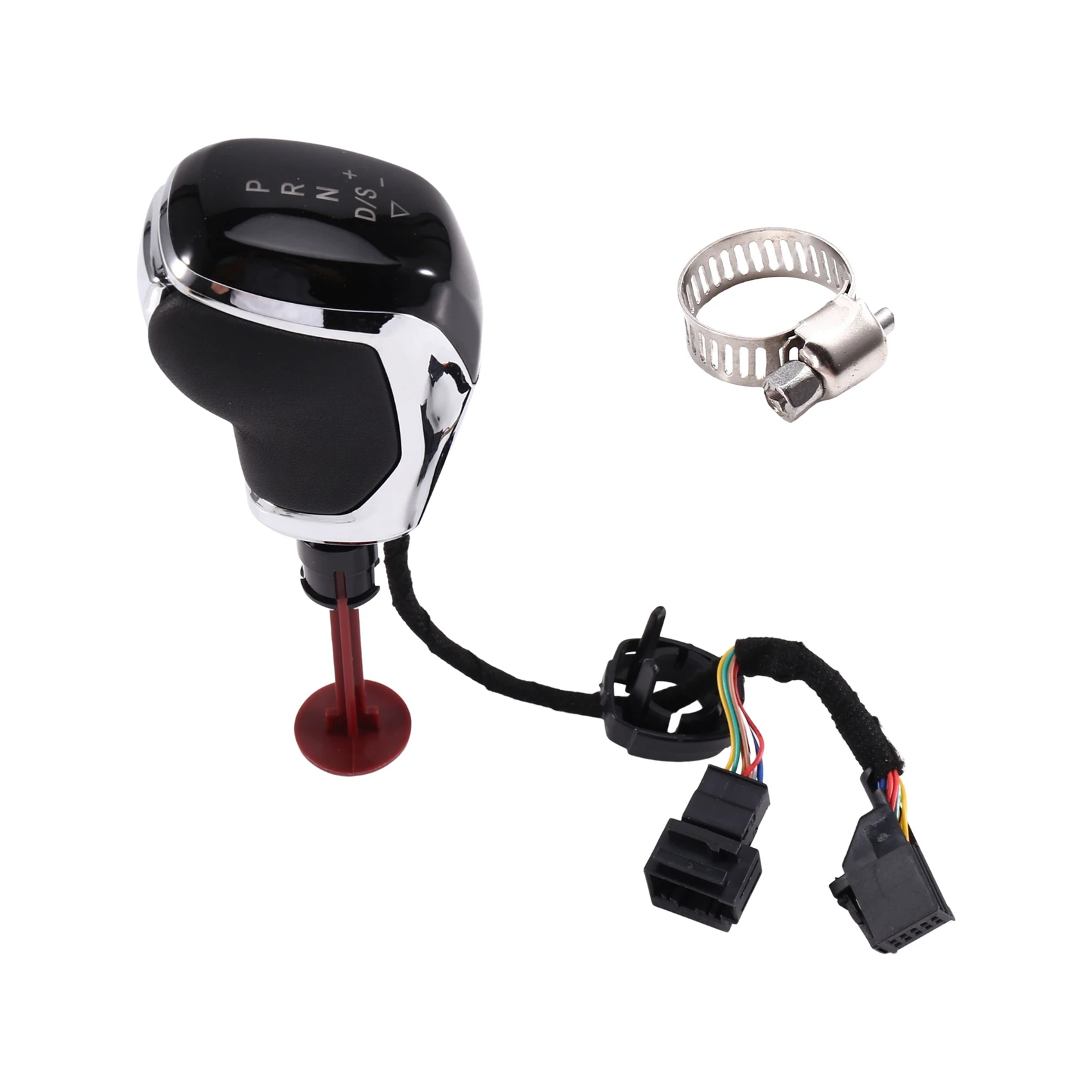 Reliable-Car Accessories Electronic Display Universal Gear Shift Knob Lever Handball For Passat B8 Golf 7 MQB Tiguan Red