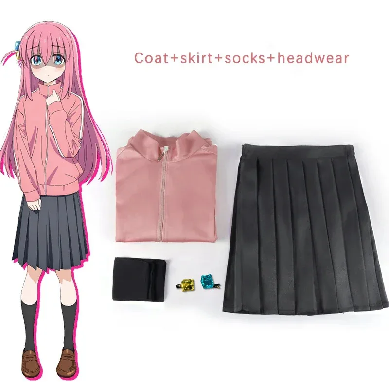 2025 12 BOCCHI The ROCK أنيمي تأثيري حلي Goto Hitori معطف السراويل دعوى Ijichi Nijika Yamada Ryo امرأة موحدة تي شيرت كامل التزلج