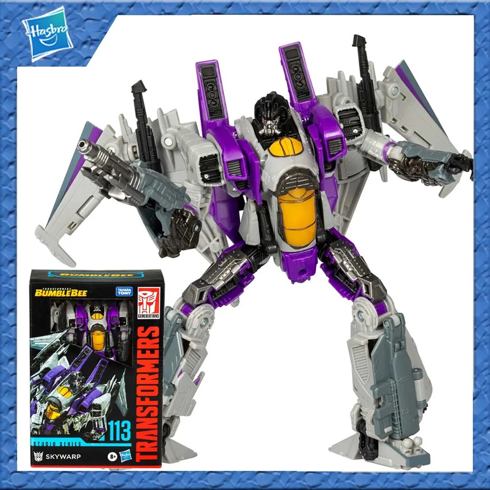 

Original Hasbro Transformers Studio Series Skywarp Voyager Class Ss113 Action Figure Model Gift Toy