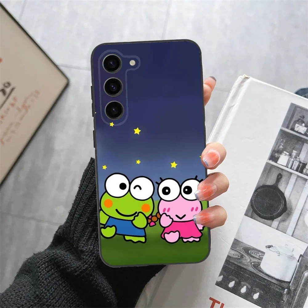 Frog K-KeroS K-KeroppiS Phone Case For Samsung Galaxy A13,21s,22,31,32,52,53,71,80,91 Black Soft Cover