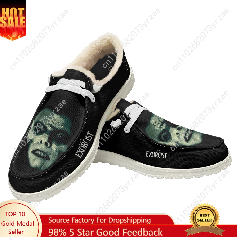 

The Exorcist Plush Flat Shoe Men Women Teenager Warm Shoe Indoor Outdoor High Quality Fashion Lightweight Shoes Custom Footwear