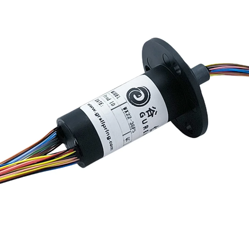 OD 22mm 36-way 2A micro slip ring 360 degree rotating collector ring cap-shaped slip ring