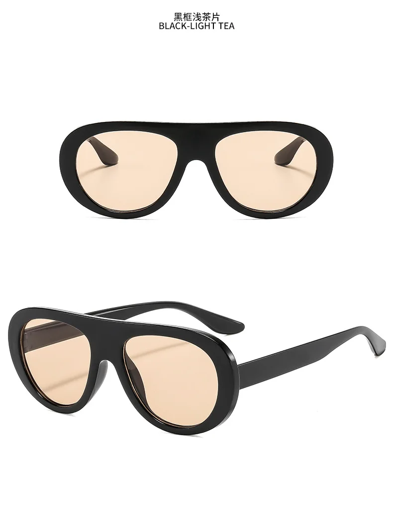 Mode Übergroßen Hip Hop Sonnenbrille Männer Frauen Shades Marke Designer Gläser Trend Männlich Punk Brillen Weibliche UV400 – Detail 7
