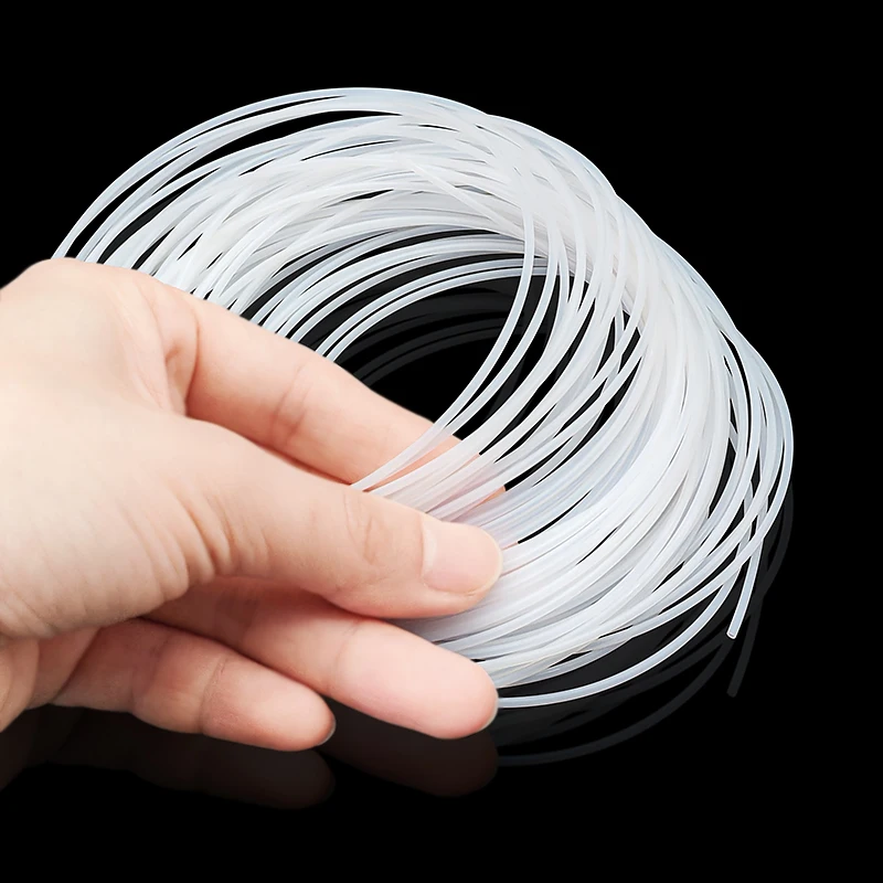 PTFE Tube ID 0.3 0.5 0.8 1 2 3 4mm 3D Printer Parts Rigid Pipe Bowden Extruder Transmit Hose Corrosion Temperature Resistan