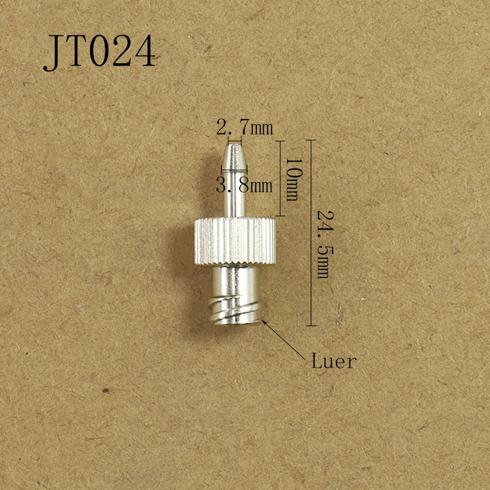 2 Stück/Beutel Trachealadapter für Trachealverlängerung, Metalladapter, Stiftrohrverbinder, Luer-Adapter – Detail 2