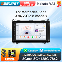 OSSURET CarPlay Android Car Multimedia Player For Mercedes Benz B200 Sprinter W906 W639 AB Class W169 W245 Viano Vito AutoRadio