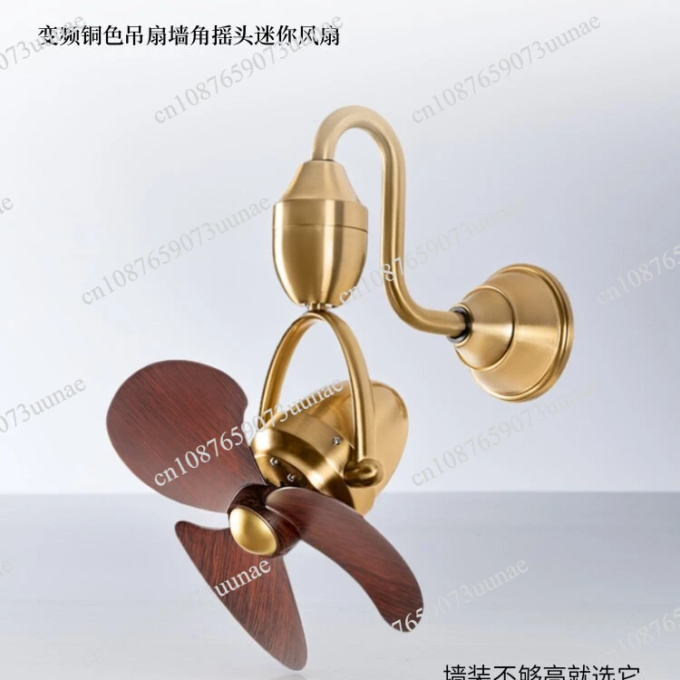 South East Asia Corner Fan Shaking Head Bedroom Bathroom Dining  Head Inverter Fan Ceiling Fan Remote Control Strong Wind