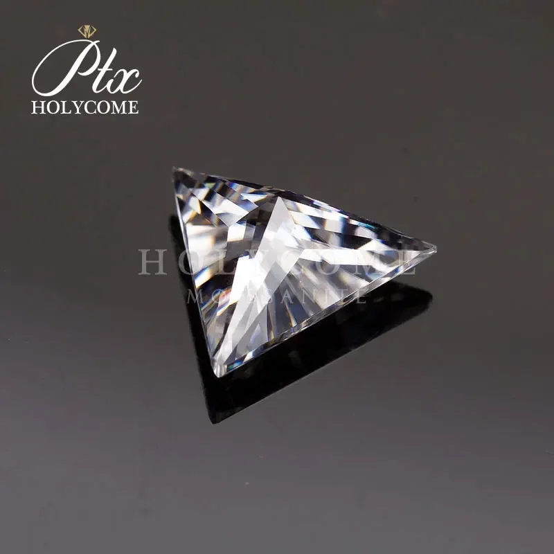 Holycome Moissanite D VVS1 Gra Certificated  Triangle Cut Loose Gemstone Moissanite Accept Customization News Free Shipping