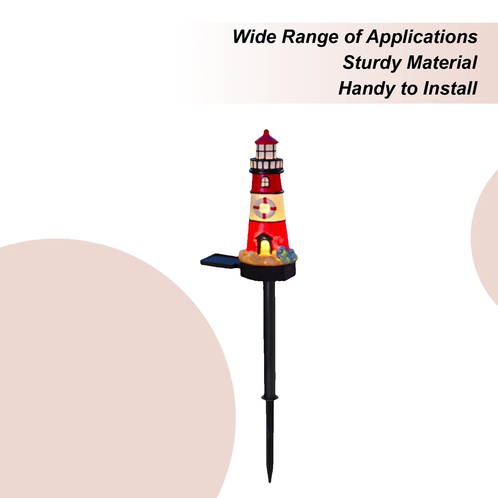 Luces solares para exteriores, diseño de torre de vigilancia, lámpara de camino, decoración de iluminación resistente a la intemperie para piscina, balcón, cubierta, valla, Gazebo