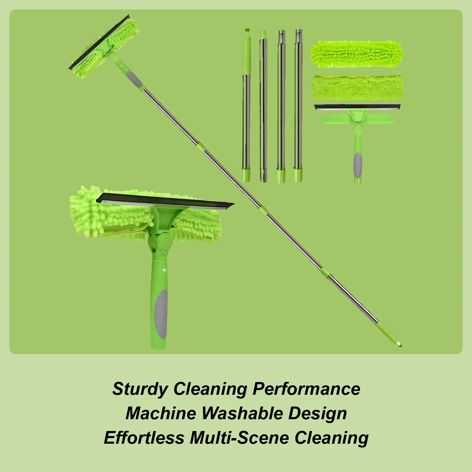 

Набор для мытья окон, бытовой набор скребок для мытья окон, 2 в 1, щетка для дворника с удлинителем для душевой стеклянной настенной плитки