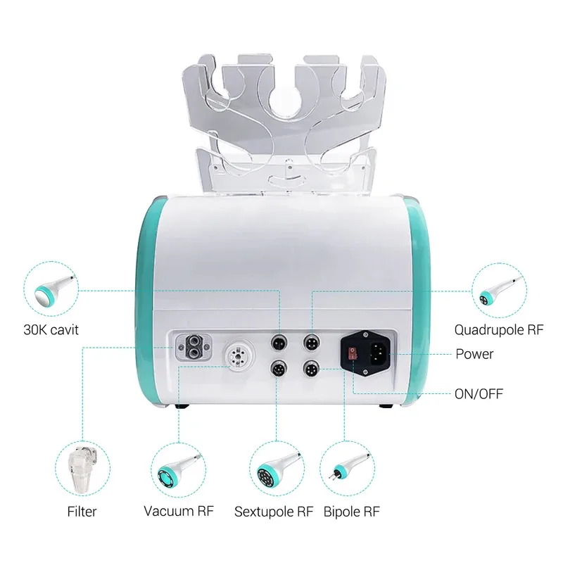 

5 in 1 Weight Loss System Ultrasonic Cavitation Machine with RF 40K/80K Vacuum Beauty Salon Equipment for Body Slimming & Skin T