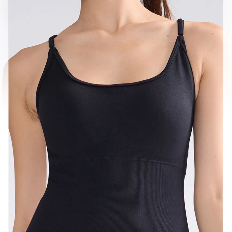 

Quick Drying Seamless Clothing Cross Back Exposure Sexy Straps Suitable for Fitness Yoga Wear Womans Clothing One Piece Workout