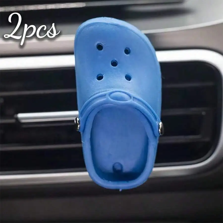 1pc/2pcs Mini Shoe Shaped Car Air Freshener Clip Set, Fits Car Air Vent, Personalized Car Interior Decor, Novelty Car Diffuser