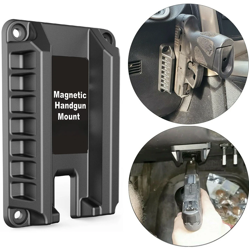 Gun Magnet Mount Gun Holder for Family/Market/Car/Defened Fits Glock Series Springfield S&W M&P Ruger Taurus HK Kahr Sig