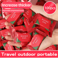 Disposable compressed towels absorb water and thickened travel portable small packages compressed towels Disposable face towels