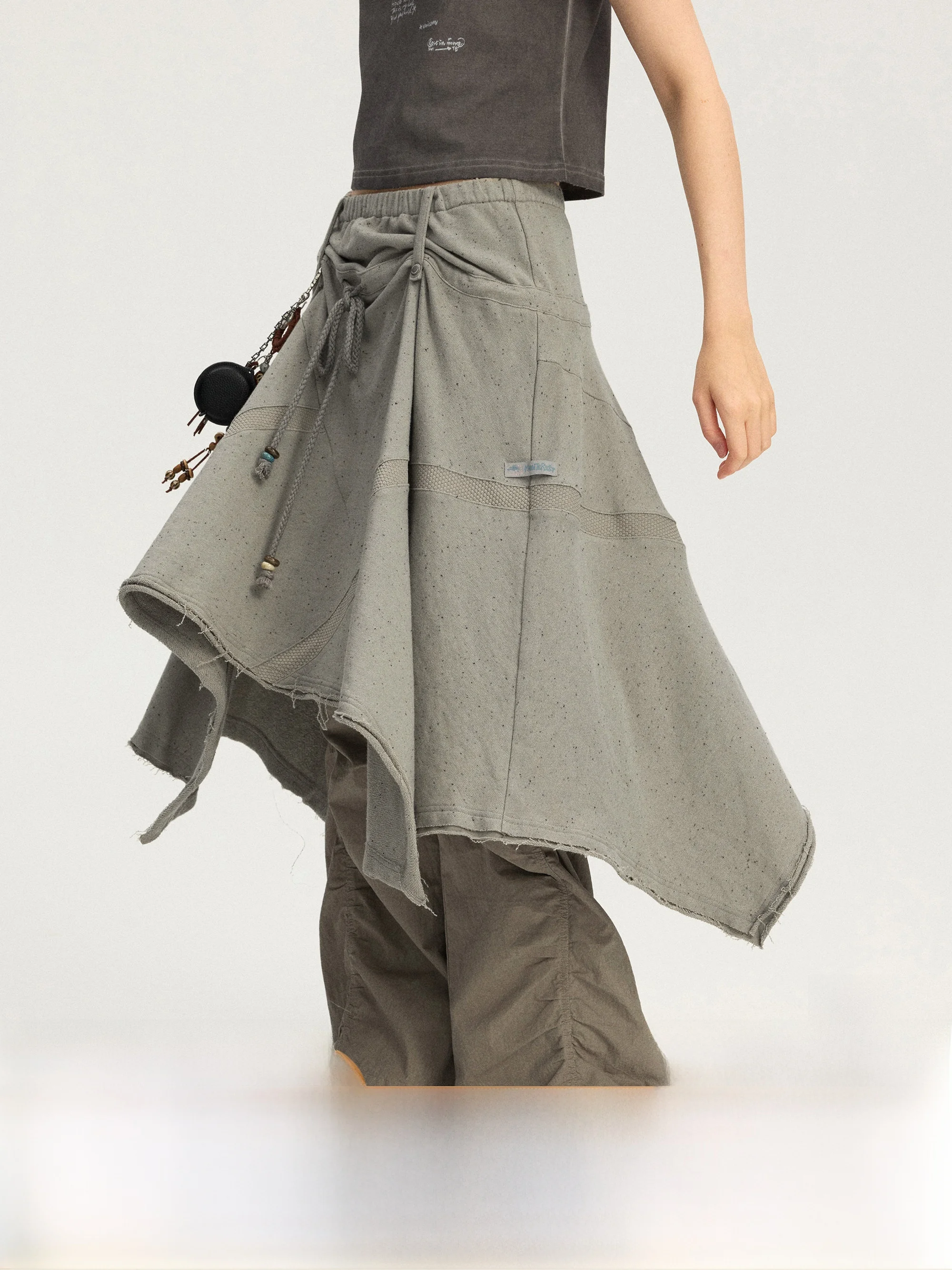 

Юбка А-силуэта Monterest Year Limited Color Blo, молодежная, повседневная, из хлопка и полиэстера, с низкой талией