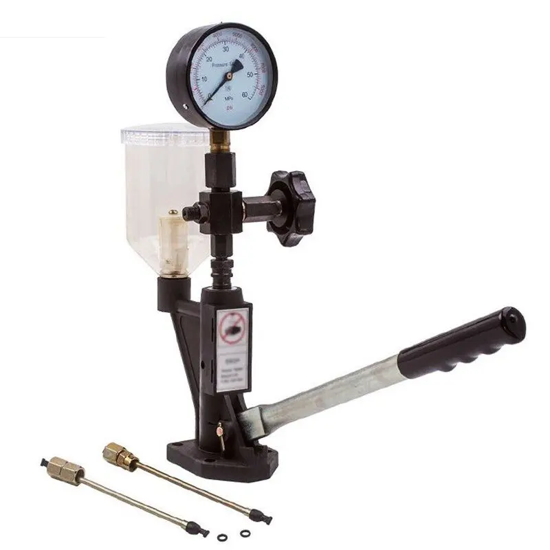 Dual Scale Gauge Diesel Fuel Injector Tester S60H Common Rail Pressure Diagnostic Tool High Accuracy Ip67 Protection 1-Year
