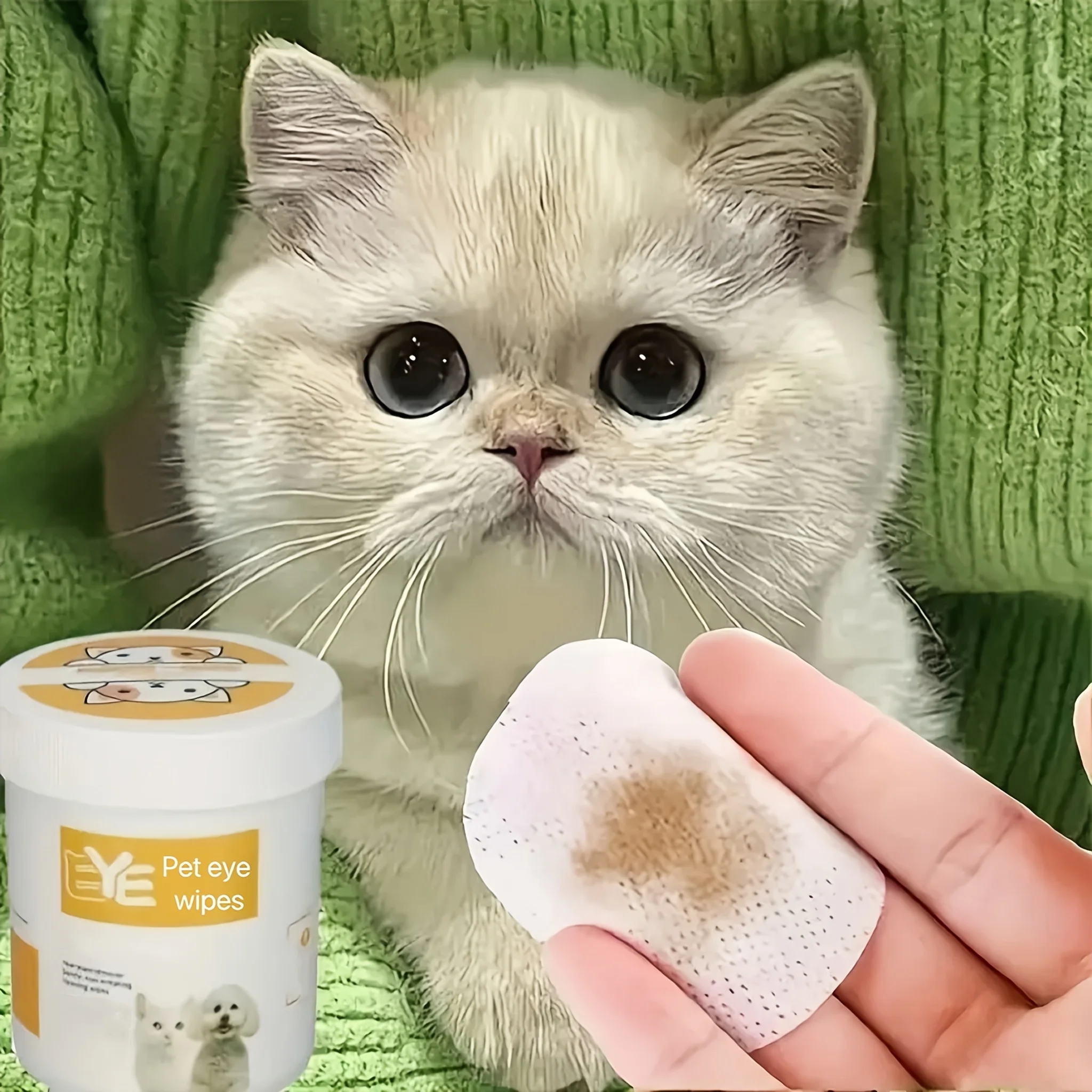 200pcs Pet Eye Wet Wipes 3