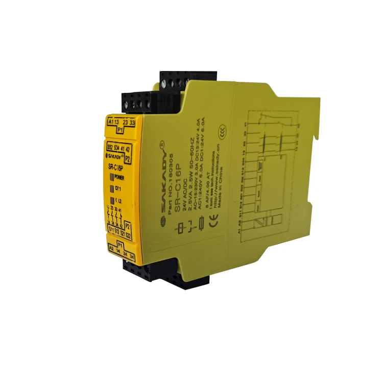 

safety monitoring relay emergency stop control switch safety relay