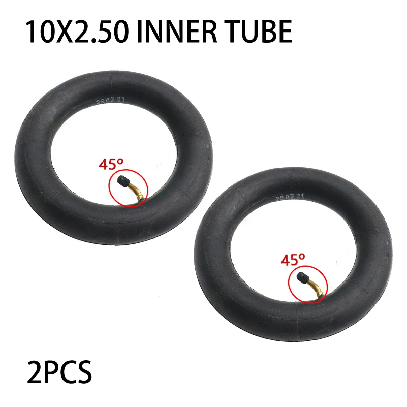 2 PCS 10X2.50 Inner Tube Tire 10 Inch Camera for Kaabo Mantis 10 / Kugoo M4 Pro G1 Inokim Oxo Wheel Electric Scooters Parts view 2