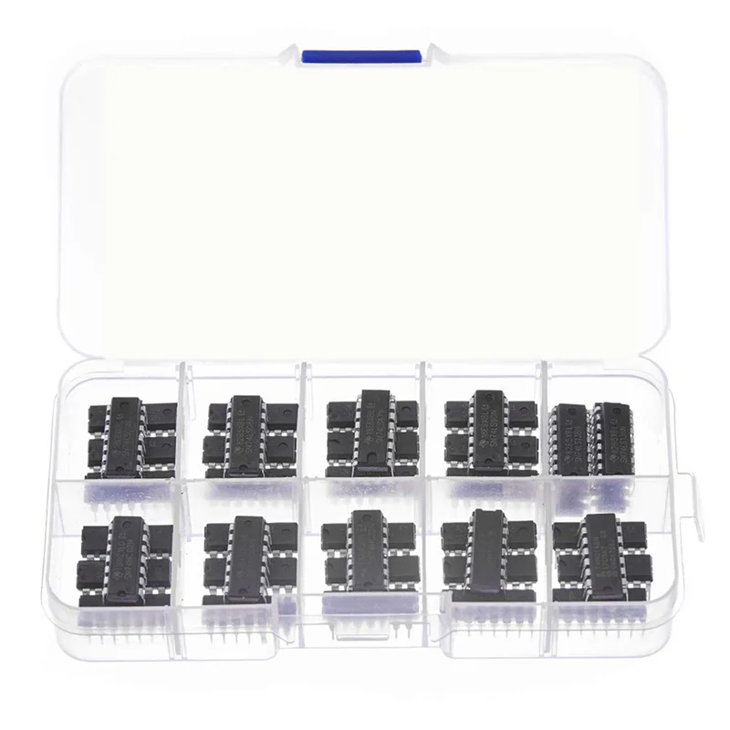 B92B-80Pcs (40Pcs 74Hcxx + 40Pcs 74Lsxx) Série Logic IC Sortimento Kit Chip Integrado Digital