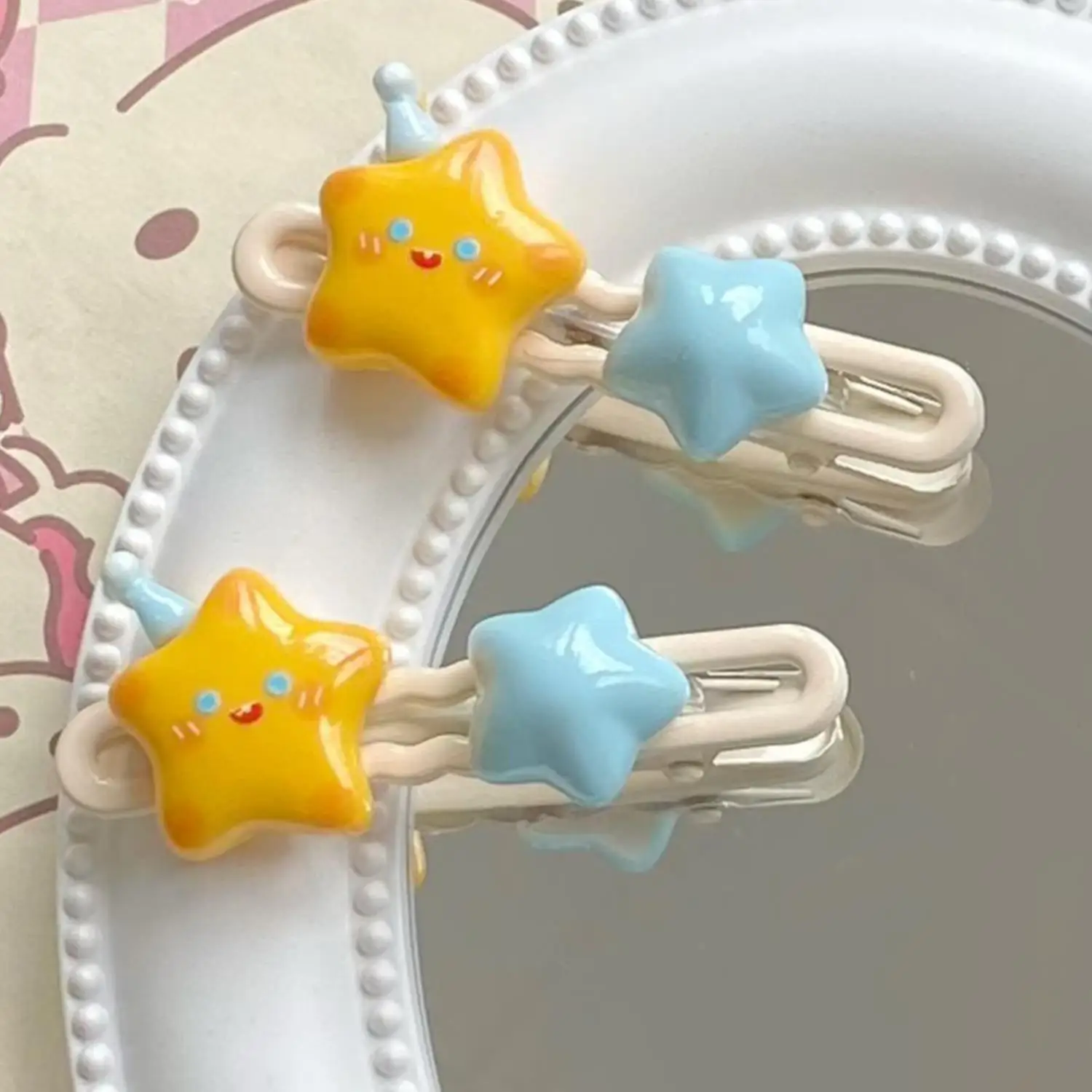 

Cute Star-Shaped Hairpin Sweet Girl Star Side Clips Bangs Hair Clips For Women Headwear Hair Accessories