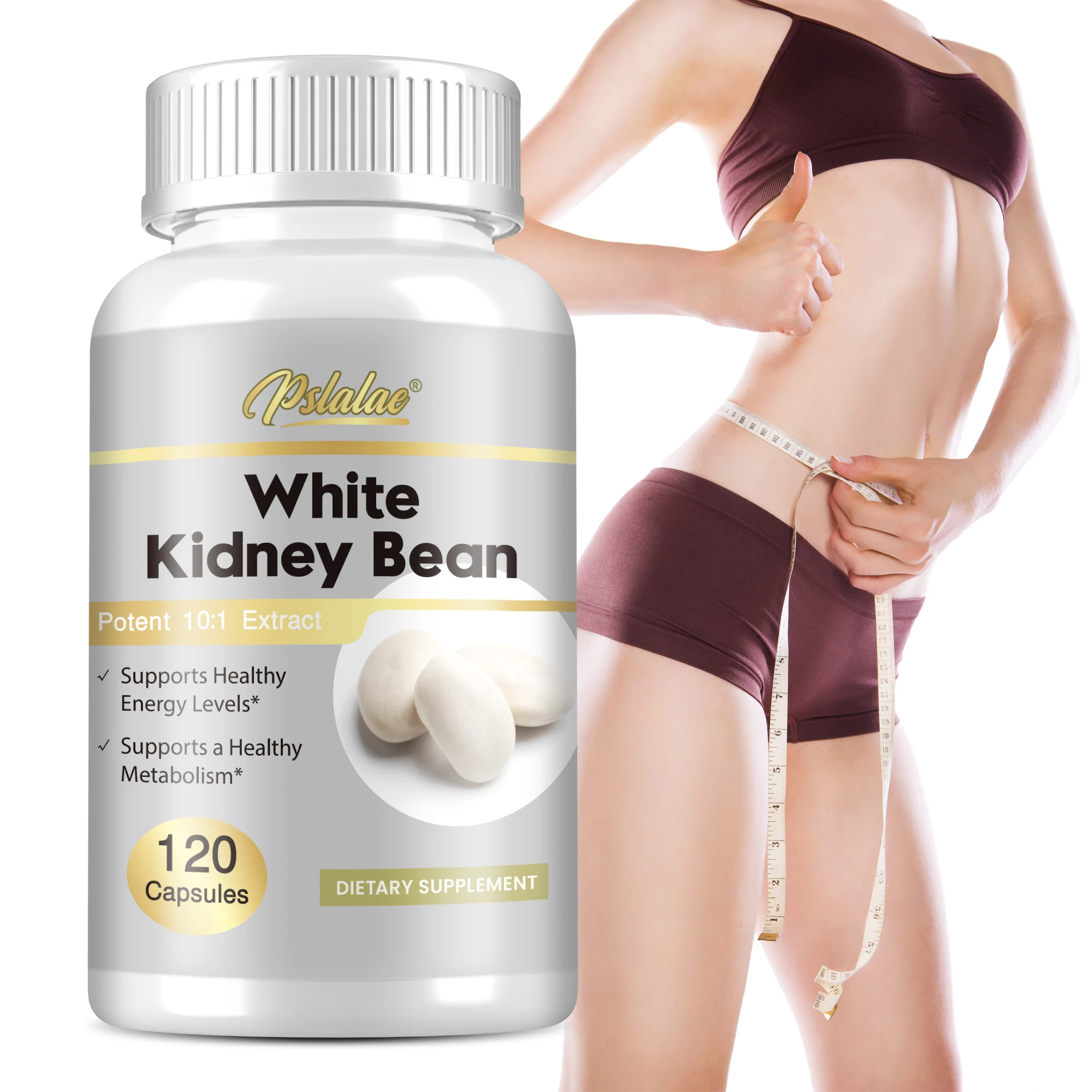 

White Kidney Bean Capsules - Helps with Digestive Health, Boosts Energy, Carbohydrate Breakdown, and Boosts Metabolism