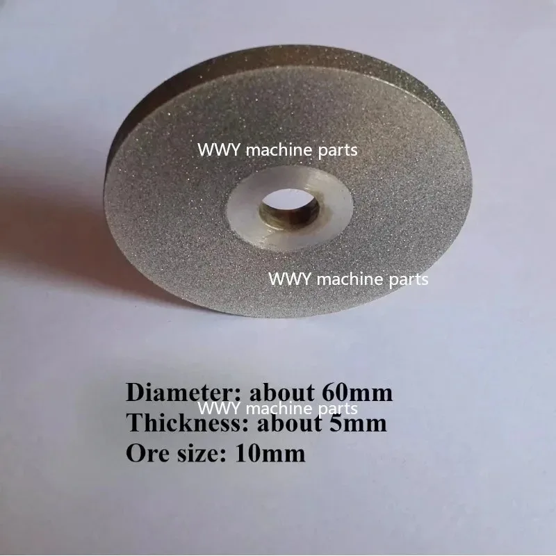Suitable for 60x5x10mm Hole Grinding Wheel Electroplating Diamond Three Sided Grinding and Polishing Alloy