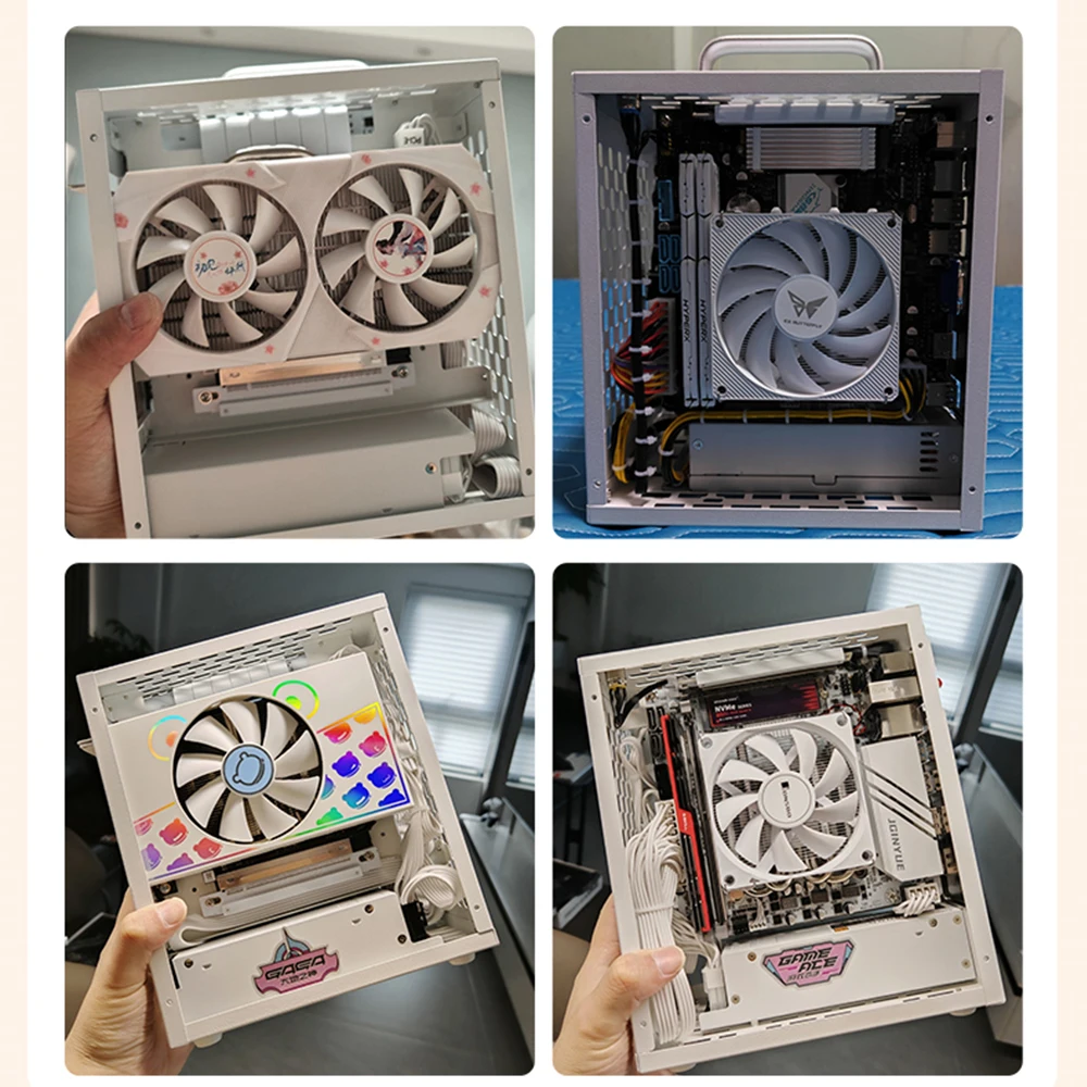 Mini ITX Case Gamer Cabinet Case Computer Case Handle Portable DIY Gaming Computer Desktop PC Cabinet Chassis Pc Gamer Tower