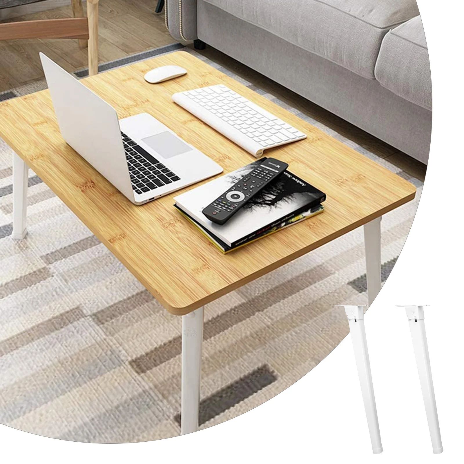 

4pcs Metal Folding Table Legs Durable High Grade Material Laptop Bed Tables Replacement Accessories Furniture Support