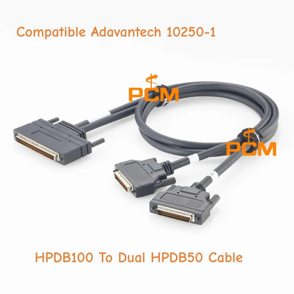 HPDB100 to Dual HPDB50 Cable Compatible Advantech 10250-1 100 Pin to Dual 50 Pin SCSI Signal Cable DAQ System Industrial Control