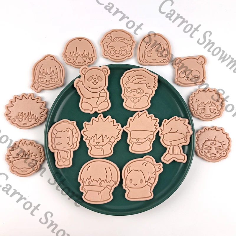 

Jujutsu Kaisen Satoru Gojo Itadori Yuji Anime Series Cookie Stamp Molds Biscuit Mold Biscuits Baking Prop Cospaly Gift Cartoon