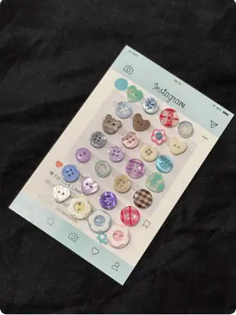 40PCS Cream Color Button Blind Box Mixed Style-Ins Wind Decor for Hand AccountDIY Doll Clothes Accessories Beaded Jewelry Making image 5