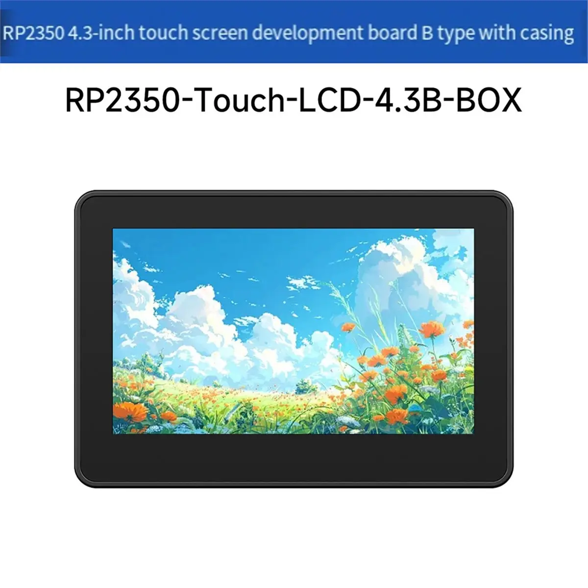 OKgood RP2350 4.3inch LCD 800x480 Capacitive Touchscreen Display Board Sensor CAN I2C RS485 for IoT Industrial Control with Box