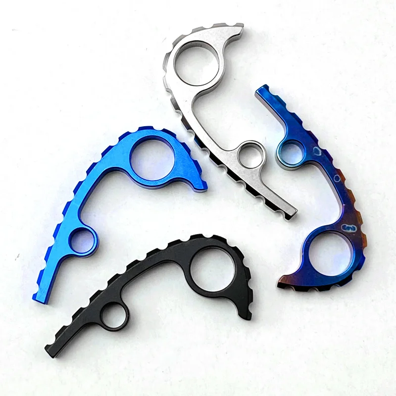 Imagem -03 - Titanium Back Spacer para Spyderco Para3 Quilha Spine Faça Você Mesmo Acessórios Peças Cores Cores C223 1pc